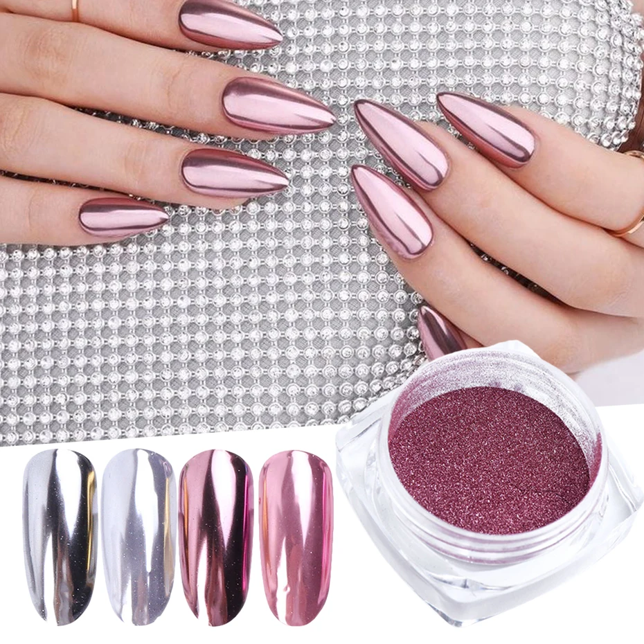 Metal Nail Mirror Glitter Powder Gel Polish Rub Dust Shiny Gold Silver Fine Chrome Flakes Pigment DIY Accessories Decor LEC/ASX 
Metal Nail Mirror Glitter Powder Gel Polish Rub Dust Shiny Gold Silver Fine Chrome Flakes Pigment DIY Accessories Decor LEC/ASX