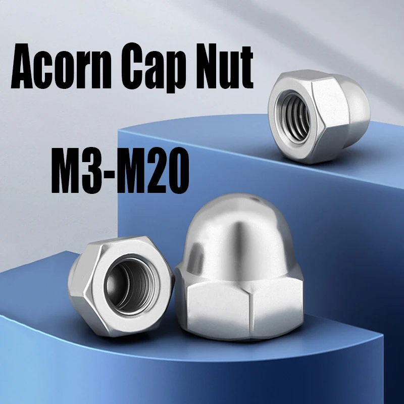 Acorn Cap Nut M3 M4 M5 M6 M8 M10 M12 M14 M16 M18 M20 304 Stainless Steel Decorative Cap Blind Nuts Cap Covers Hex Dome Acorn Nut
Acorn Cap Nut M3 M4 M5 M6 M8 M10 M12 M14 M16 M18 M20 304 Stainless Steel Decorative Cap Blind Nuts Cap Covers Hex Dome Acorn Nut