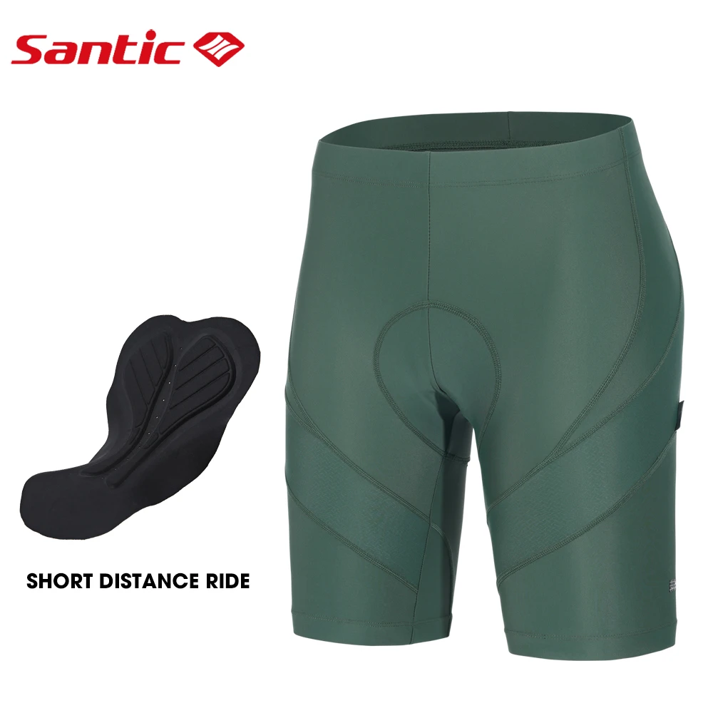 

Santic Men's Cycling Shorts Summer Riding Sports MTB Bike High Elasticity Shorts Breathable Lightweight 3D Sponge Cushion Pants