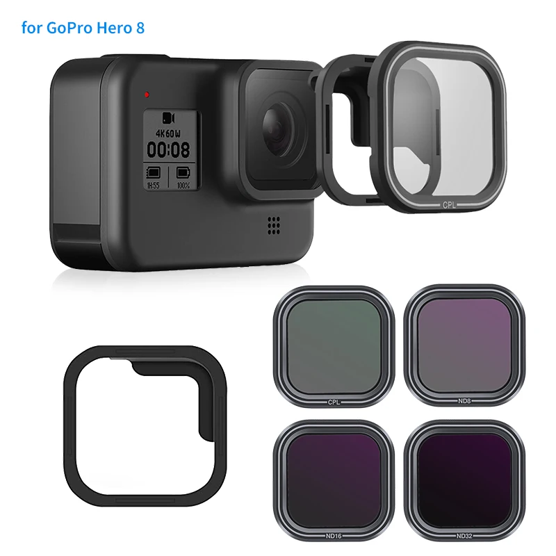 Telesin Magnetic 4 Pack CPL Lens Filter ND 8 16 32 Set Multi Coated Filters Kit for GoPro Hero 8 Black Action Camera Accessories
Telesin Magnetic 4 Pack CPL Lens Filter ND 8 16 32 Set Multi Coated Filters Kit for GoPro Hero 8 Black Action Camera Accessories