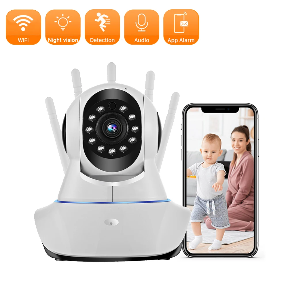 WiFi IP Camera 1080P Wireless Connect to Cellphone Baby Monitor Home Video Home 360° Security Surveillance Indoor Camera
WiFi IP Camera 1080P Wireless Connect to Cellphone Baby Monitor Home Video Home 360° Security Surveillance Indoor Camera