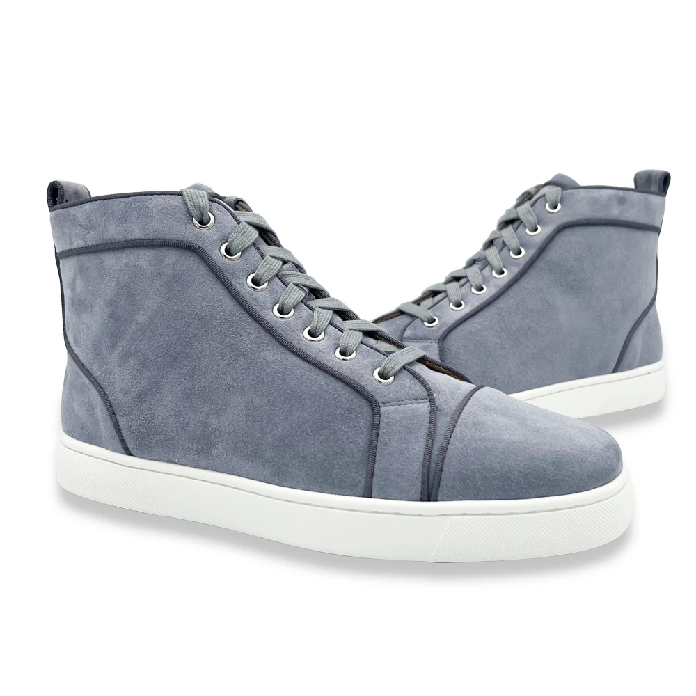 High Top Navy Blue Pebbled Real Leather Luxury Red Bottom Shoes For Men Casual Flats Loafers Sneaker Couple Women Driving Spikes
High Top Navy Blue Pebbled Real Leather Luxury Red Bottom Shoes For Men Casual Flats Loafers Sneaker Couple Women Driving Spikes