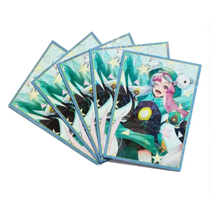 66x91mm 50PCS/LOT Holographic Sleeves PKM Card Loader Anime Protector Card Cover for MTG WS DTCG Board Games Trading Cards
66x91mm 50PCS/LOT Holographic Sleeves PKM Card Loader Anime Protector Card Cover for MTG WS DTCG Board Games Trading Cards