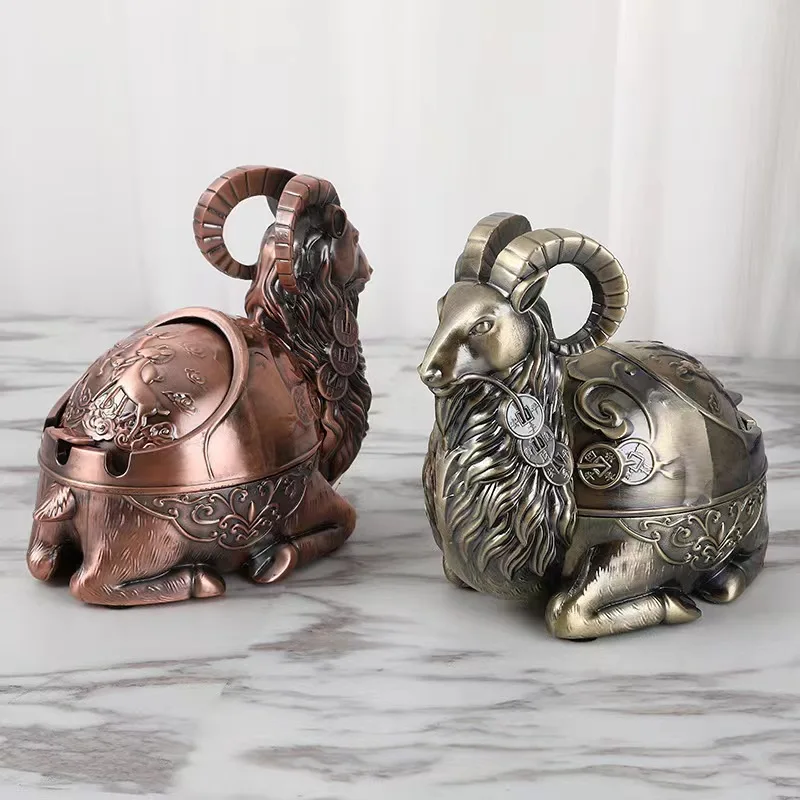 Cute Goat Ashtray Small Animal Retro Metal Ashtray Creative Personality Coffee Table Car Fashion Ashtray Cigar Ashtray
Cute Goat Ashtray Small Animal Retro Metal Ashtray Creative Personality Coffee Table Car Fashion Ashtray Cigar Ashtray