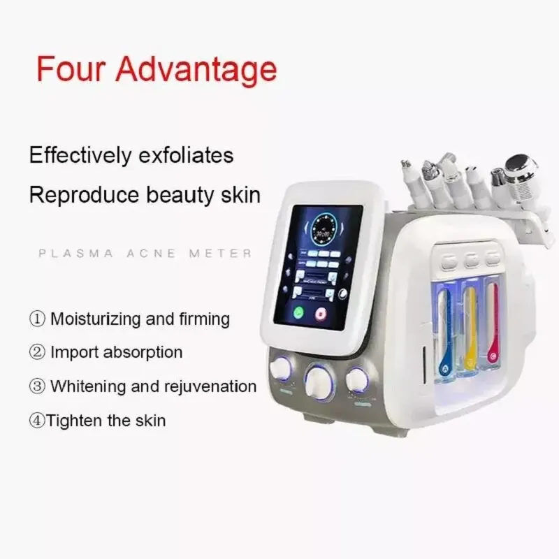 

6 in 1 HydraFacial Water Oxygen Acne Pore Cleaning Hydro Microdermabrasion Aqua Jet Peel Clean Skin Care Cleaning Machine