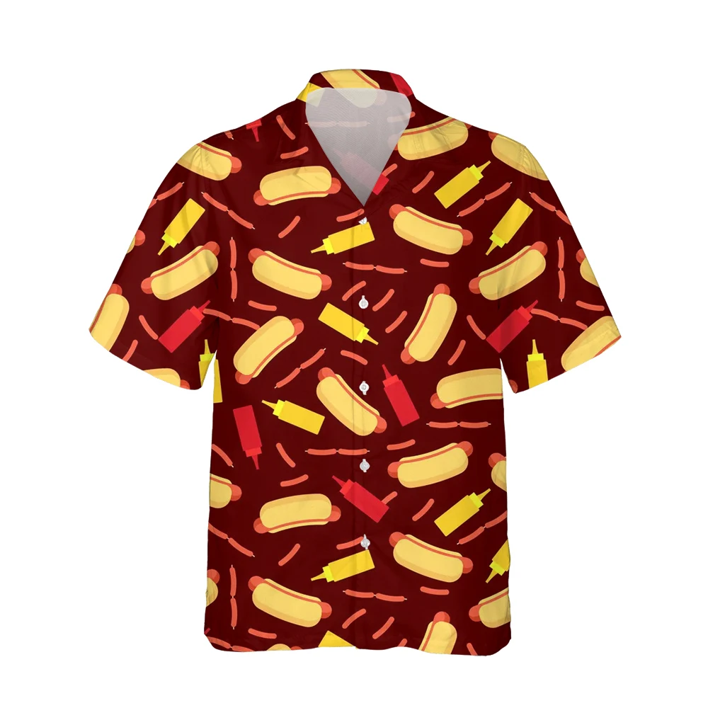 New 3D Yummy Food Pattern Mens Hawaiian Shirt 3d Cartoon Hotdogs Drink Cake All Print Men Tops Casual Loose Colorful Aloha Shirt
New 3D Yummy Food Pattern Mens Hawaiian Shirt 3d Cartoon Hotdogs Drink Cake All Print Men Tops Casual Loose Colorful Aloha Shirt