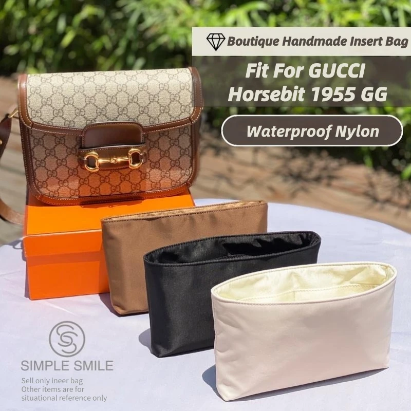 

For GUCCI Horsebit 1955 GG Make up Organizer Felt Cloth Handbag Insert Bag Travel Inner Purse Portable Cosmetic Bags