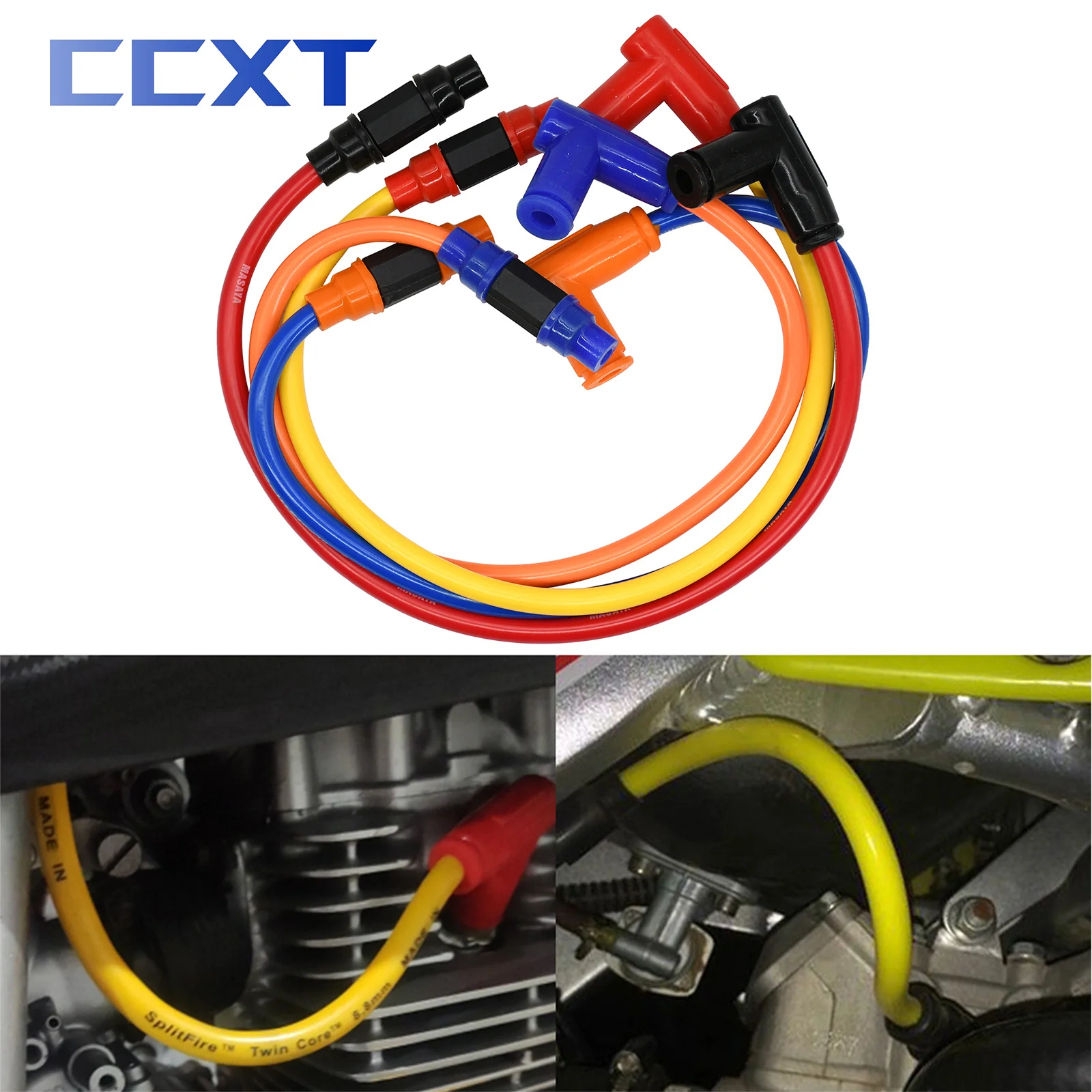 Motorcycle Spark Plug Iridium Power Cable Wires Cap Cover Ignition Cable For Yamaha Kawasaki KTM Honda Suzuki ATV etc Universal
Motorcycle Spark Plug Iridium Power Cable Wires Cap Cover Ignition Cable For Yamaha Kawasaki KTM Honda Suzuki ATV etc Universal
