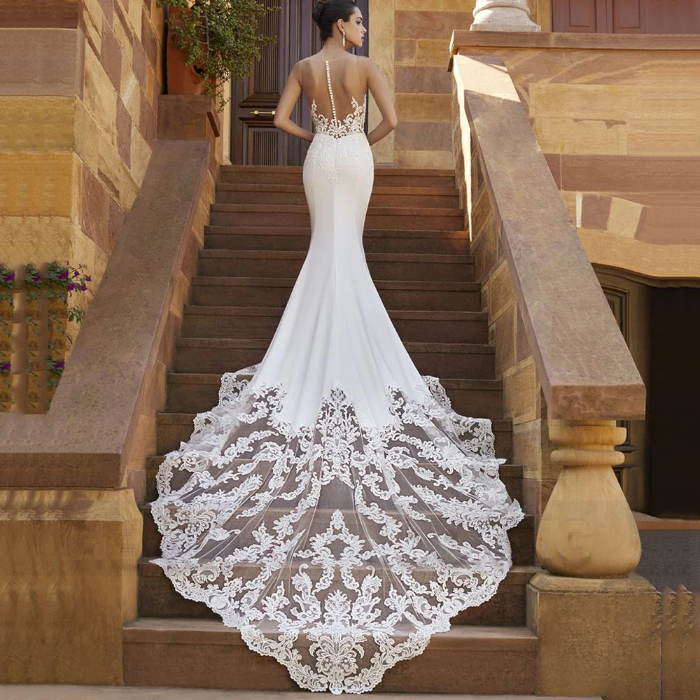 HERBURN Mermaid Luxury Wedding Dresses Sexy Elegant Button Sweetheart Personalised Vestidos De Novia Vestido De Casamento
HERBURN Mermaid Luxury Wedding Dresses Sexy Elegant Button Sweetheart Personalised Vestidos De Novia Vestido De Casamento
