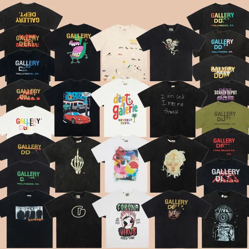 GALLERY high street retro with Vintage wash water to make old FOG loose cotton couple short-sleeved T-shirt
GALLERY high street retro with Vintage wash water to make old FOG loose cotton couple short-sleeved T-shirt