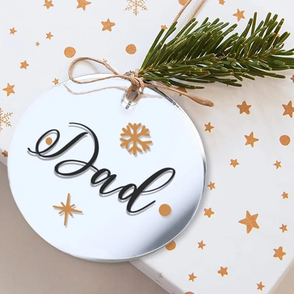 2" Acrylic Circle Silver Mirrored Christmas Ornament, Stocking Name Tag, DIY Gift Tag, Tree Bauble Decoration Tag DIY Craft
2" Acrylic Circle Silver Mirrored Christmas Ornament, Stocking Name Tag, DIY Gift Tag, Tree Bauble Decoration Tag DIY Craft