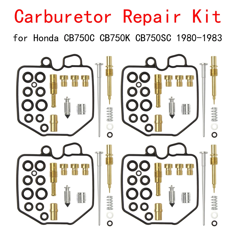 4 Set Carburetor Repair Rebuild Kit for Honda CB750C CB750K CB750SC Nighthawk750 1980-1983 motorcycle Carb
4 Set Carburetor Repair Rebuild Kit for Honda CB750C CB750K CB750SC Nighthawk750 1980-1983 motorcycle Carb