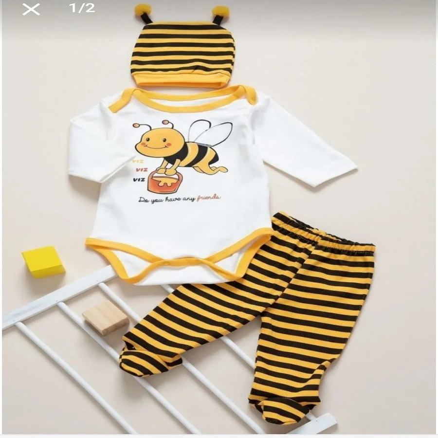 Baby 0-24M Newborn Baby Boy bee dress baby boy Girl Romper Infant Toddler Long Sleeve Jumpsuit Warm Autumn Spring Clothing
Baby 0-24M Newborn Baby Boy bee dress baby boy Girl Romper Infant Toddler Long Sleeve Jumpsuit Warm Autumn Spring Clothing