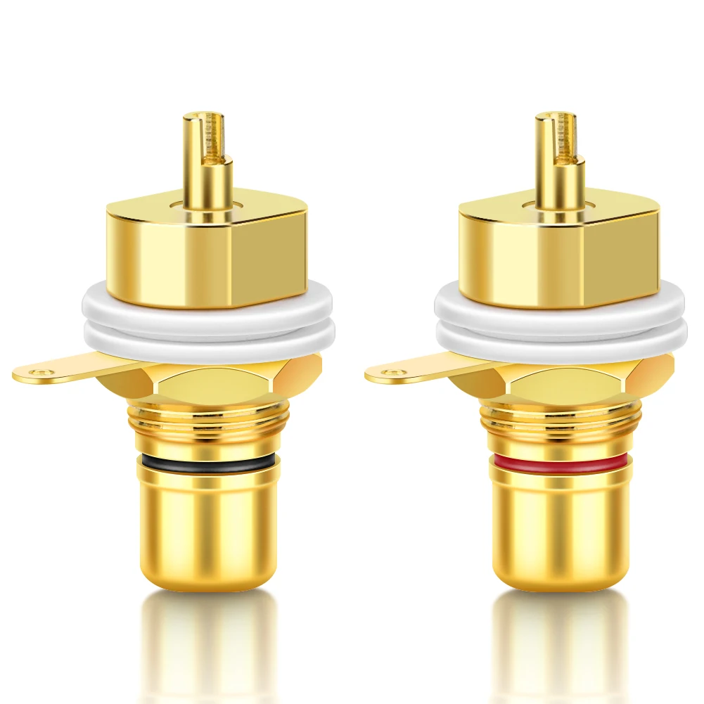 HIFI 8Pcs RCA Jack socket HIFI Terminals pom insulation High-end RCA Socket Adapter AV Terminal Phono Connector
HIFI 8Pcs RCA Jack socket HIFI Terminals pom insulation High-end RCA Socket Adapter AV Terminal Phono Connector