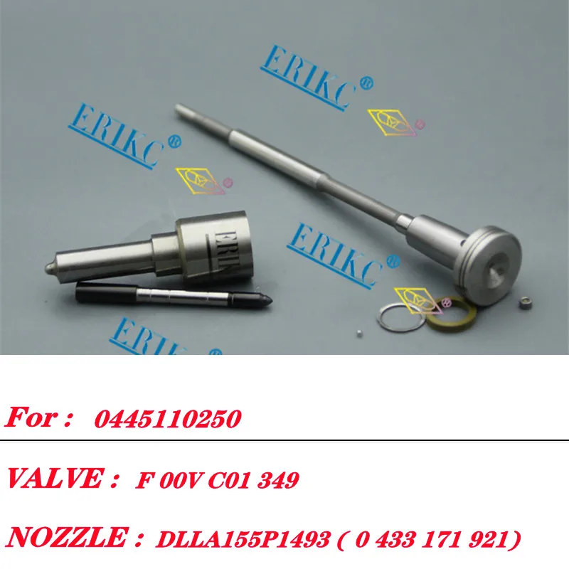 ERIKC Fuel Injector Repair Kits Nozzle DLLA155P1493 Valve F00VC01349 FOR 0445110250 WLAA13H50 30637375 30731567 30750283
ERIKC Fuel Injector Repair Kits Nozzle DLLA155P1493 Valve F00VC01349 FOR 0445110250 WLAA13H50 30637375 30731567 30750283