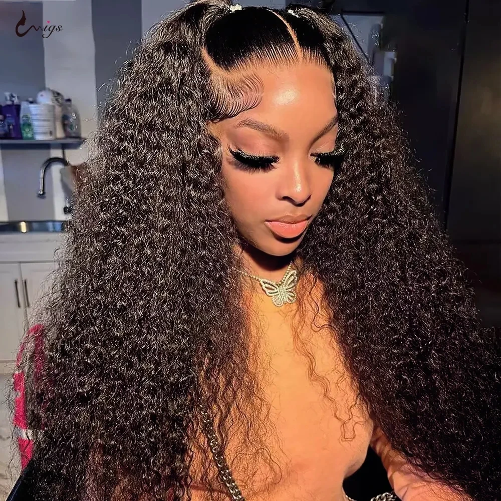 13X6 Transparent Lace Curly Human Hair Wigs 13x4 HD Lace Frontal Wig For Women Brazilian 180 5x5 Closure Lace 30in Long Hair
13X6 Transparent Lace Curly Human Hair Wigs 13x4 HD Lace Frontal Wig For Women Brazilian 180 5x5 Closure Lace 30in Long Hair