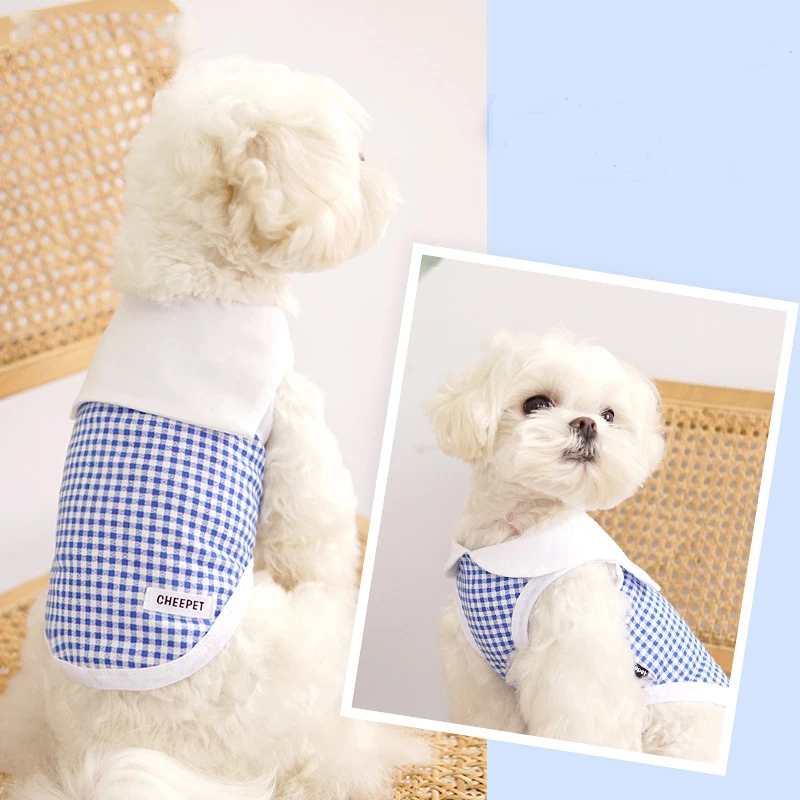 Puppy Lapel Vest Summer Thin Dog Clothes Pet Teddy Button Down Pomeranian Cool Two-legged Clothes Pet Supplies
Puppy Lapel Vest Summer Thin Dog Clothes Pet Teddy Button Down Pomeranian Cool Two-legged Clothes Pet Supplies