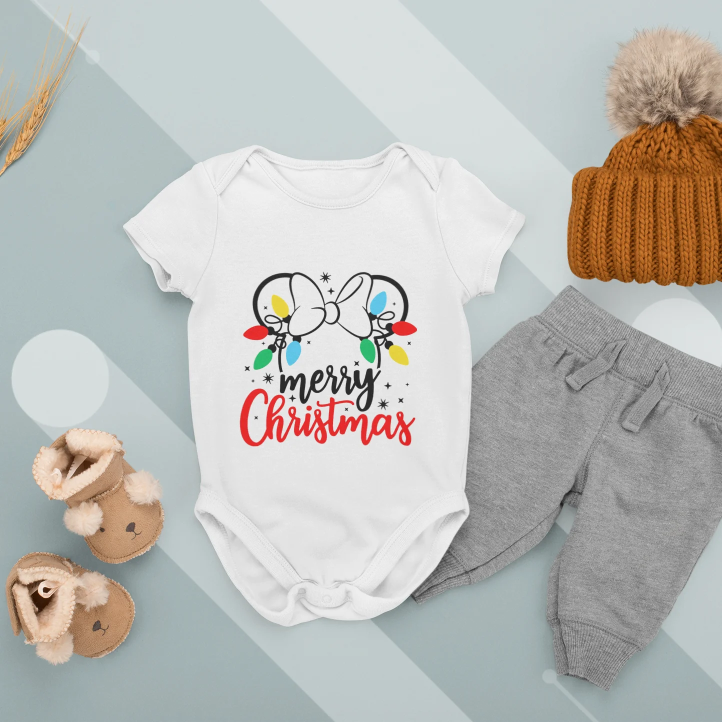 Newborn Baby Short-sleeved Jumpsuit Disney Minnie Mouse Creative Design Personality Casual Comfortable Printing 0-24M Round Neck
Newborn Baby Short-sleeved Jumpsuit Disney Minnie Mouse Creative Design Personality Casual Comfortable Printing 0-24M Round Neck