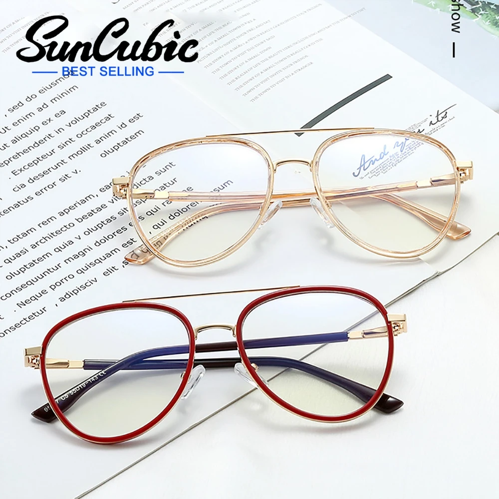 SunCubic Women Pilot Metal Glasses Men Custom Prescription Eyewear Frame Lady Transparent Eyewear JS6161
SunCubic Women Pilot Metal Glasses Men Custom Prescription Eyewear Frame Lady Transparent Eyewear JS6161