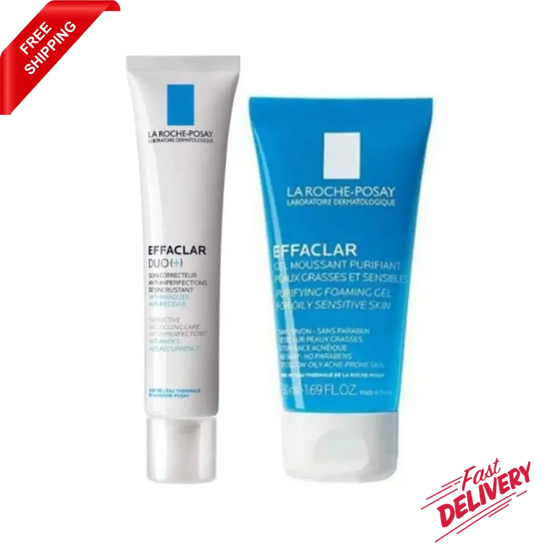 La Roche Posay Effaclar Meet Kit, Effaclar gel 50 ml + Effaclar duo 15 ml, acne-prone skin, Sensitive skin
La Roche Posay Effaclar Meet Kit, Effaclar gel 50 ml + Effaclar duo 15 ml, acne-prone skin, Sensitive skin