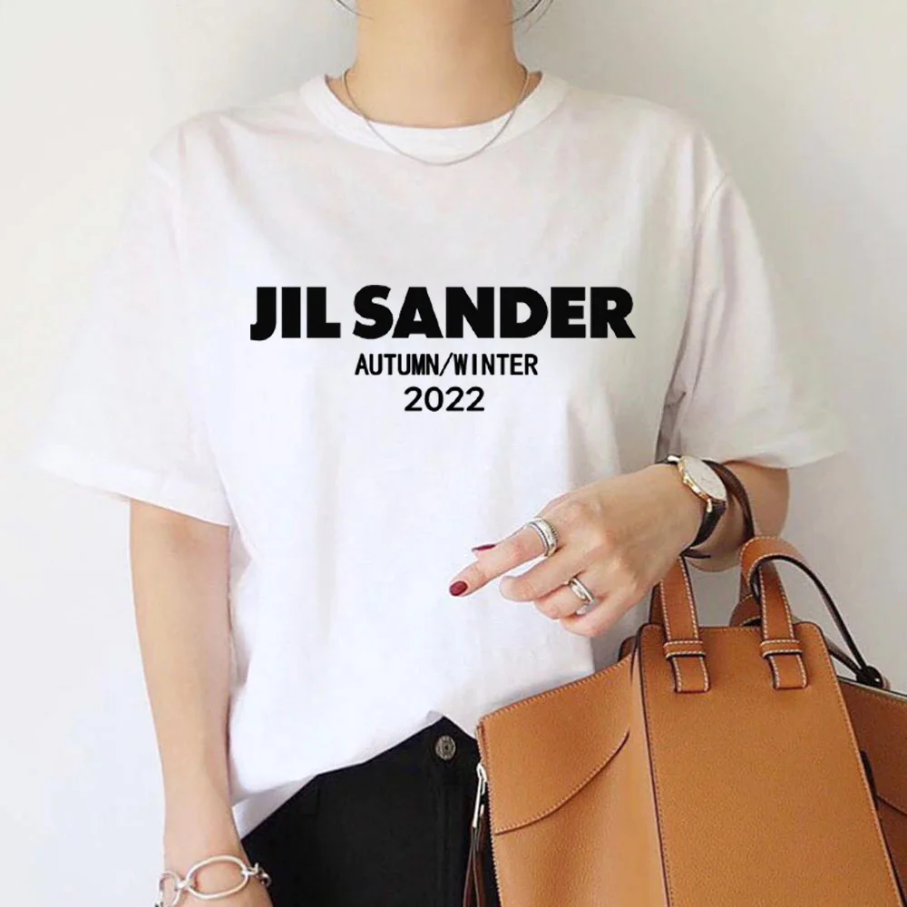 JIL SANDER autumn/winter 2022 high street brand men's woman's T-shirt black letter top short sleeve oversized loose cotton Tee
JIL SANDER autumn/winter 2022 high street brand men's woman's T-shirt black letter top short sleeve oversized loose cotton Tee
