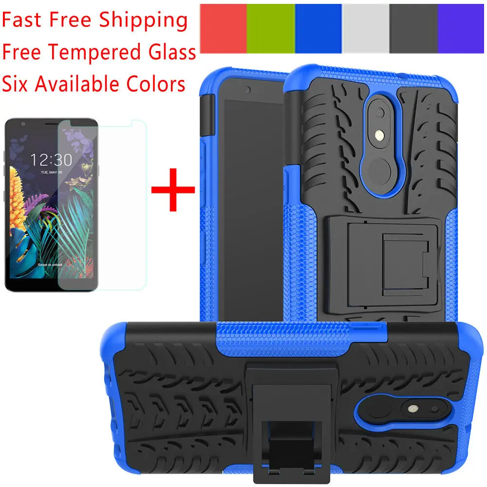 Double layer armor back caseArmor Shockproof Stand Case Cover For LG K30 2019Tribute Royal+Tempered Glass
Double layer armor back caseArmor Shockproof Stand Case Cover For LG K30 2019Tribute Royal+Tempered Glass