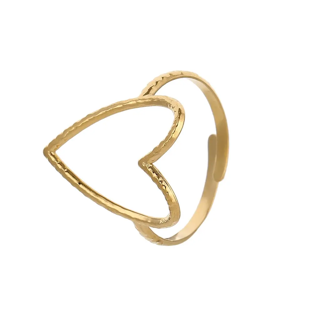 2022 Trendy Big Heart Rings For Women Couple Gift Punk Accessories Fashion Jewelry Stainless Steel Adjustable Opening Rings
2022 Trendy Big Heart Rings For Women Couple Gift Punk Accessories Fashion Jewelry Stainless Steel Adjustable Opening Rings