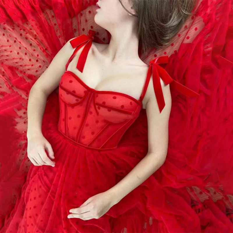 MONICA Red Prom Dresses 2021 A-Line Dot Tulle Tea Length Party Gown Christmas Robes de cocktail Dress for Teens Free Shipping
MONICA Red Prom Dresses 2021 A-Line Dot Tulle Tea Length Party Gown Christmas Robes de cocktail Dress for Teens Free Shipping