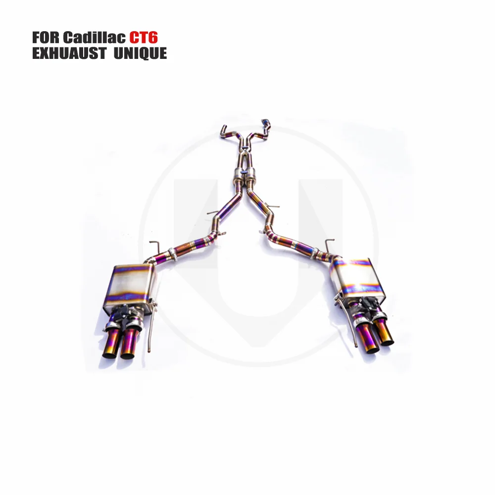 UNIQUE Titanium Alloy Exhaust Manifold Downpipe Is Suitable For Cadillac CT6 3.6T Auto Modification Electronic Valve
UNIQUE Titanium Alloy Exhaust Manifold Downpipe Is Suitable For Cadillac CT6 3.6T Auto Modification Electronic Valve