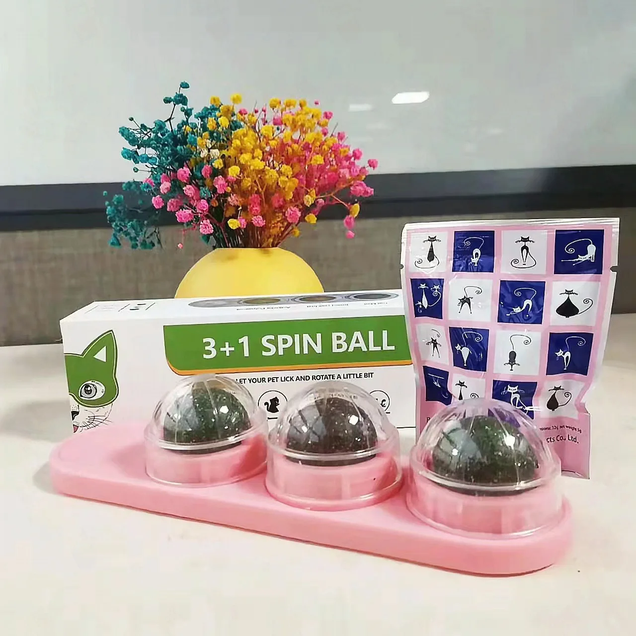 Catnip Ball Set for Cat Safe Teeth Grinding Catnip Balls Toys Teeth Cleaning Chew Lick Cat Toy Mint Wall Cat Treats
Catnip Ball Set for Cat Safe Teeth Grinding Catnip Balls Toys Teeth Cleaning Chew Lick Cat Toy Mint Wall Cat Treats