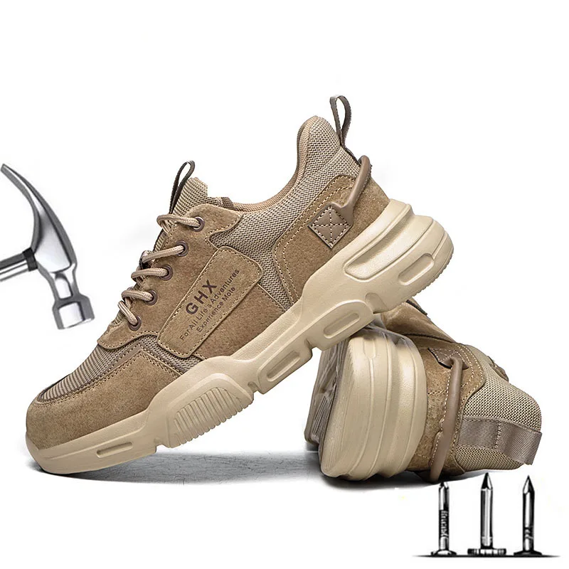 Men's Outdoor Breathable Mesh Steel Toe Anti Smashing Safety Shoes Men's Light Puncture Proof Comfortable Brown Safety Boot
Men's Outdoor Breathable Mesh Steel Toe Anti Smashing Safety Shoes Men's Light Puncture Proof Comfortable Brown Safety Boot