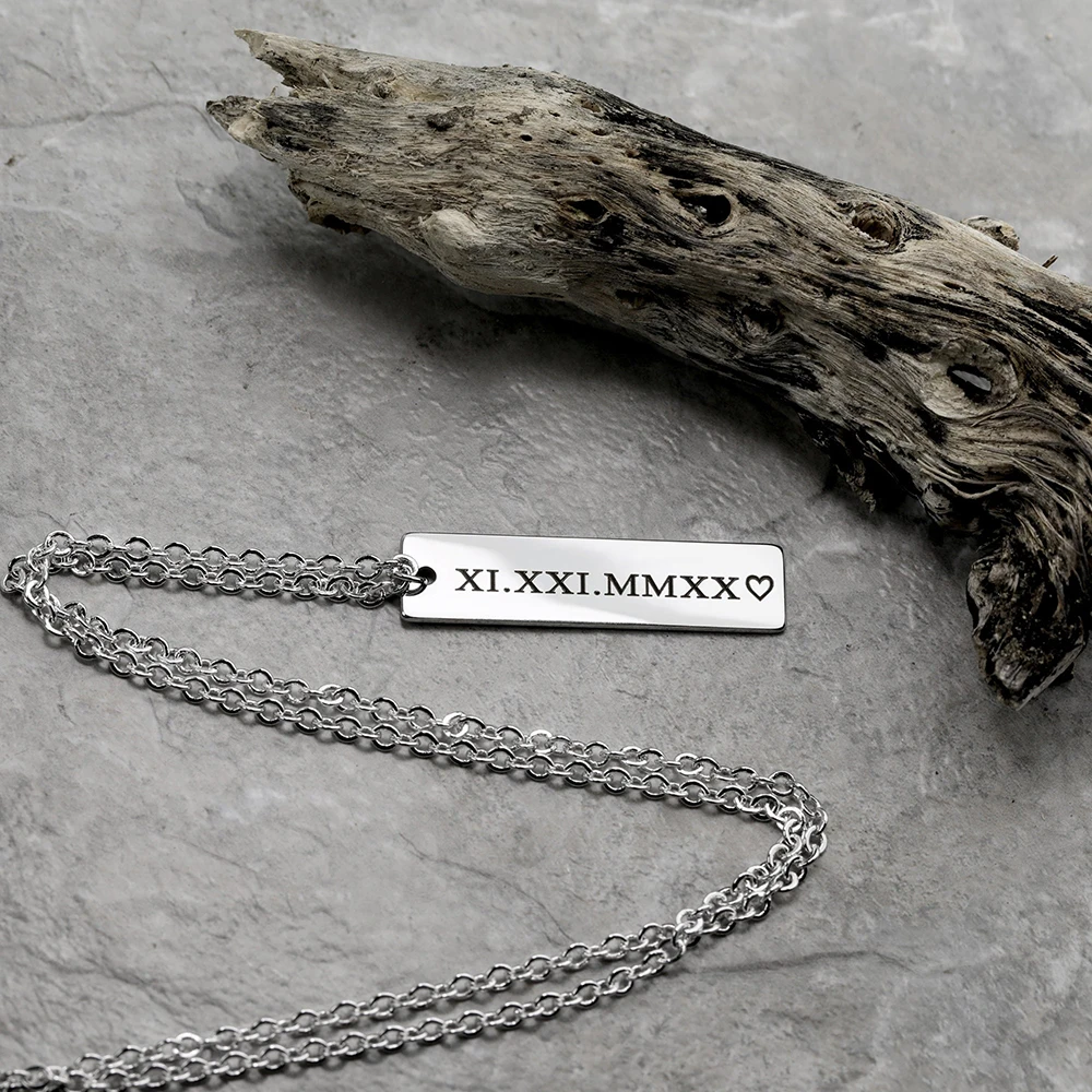 Custom Necklace for Men Personalized Name Date Guy Necklaces Pendants Dad Gift Silver Stainless Steel Jewelry Father's Day Gifts
Custom Necklace for Men Personalized Name Date Guy Necklaces Pendants Dad Gift Silver Stainless Steel Jewelry Father's Day Gifts