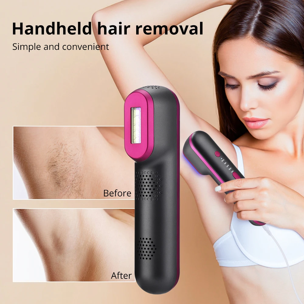 

Лазерный эпилятор IPL для удаления волос, портативный депилятор для перманентного безболезненного удаления волос на лице, теле, в зоне бикини
