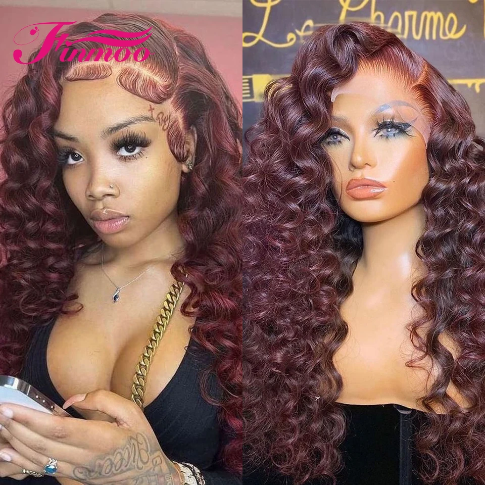99J Burgundy Brazilian Body Wave Lace Front Wigs For Women Loose Curly Human Hair Wig Lace Frontal Human Hair Wig Pre Plucked
99J Burgundy Brazilian Body Wave Lace Front Wigs For Women Loose Curly Human Hair Wig Lace Frontal Human Hair Wig Pre Plucked