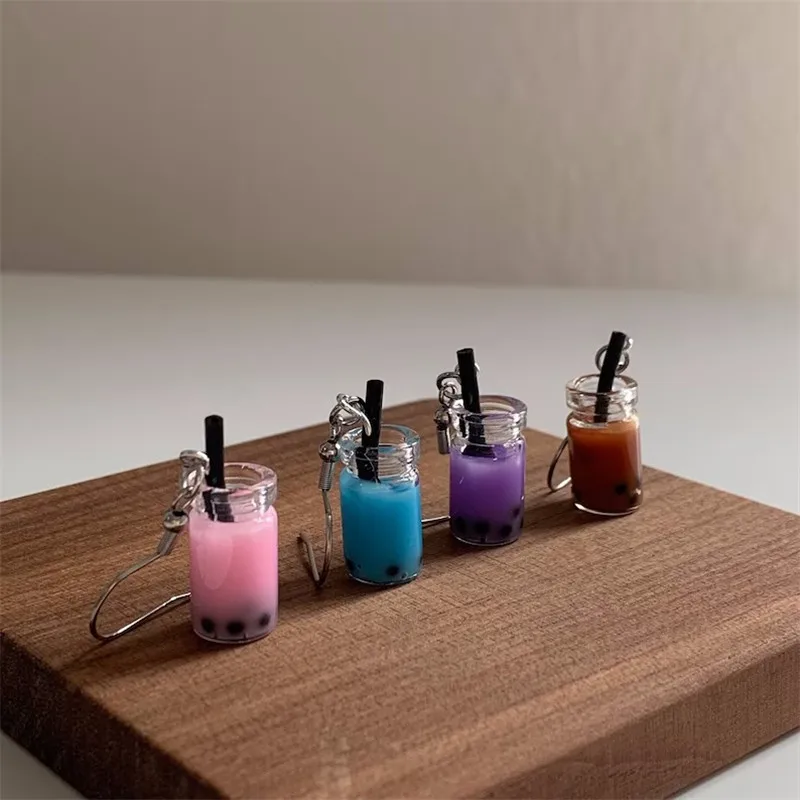 Boba Milk Tea Dangle Earrings, Silver Bubble Tea Earring, Cute Boba Drink Earrings, Food Earrings
Boba Milk Tea Dangle Earrings, Silver Bubble Tea Earring, Cute Boba Drink Earrings, Food Earrings
