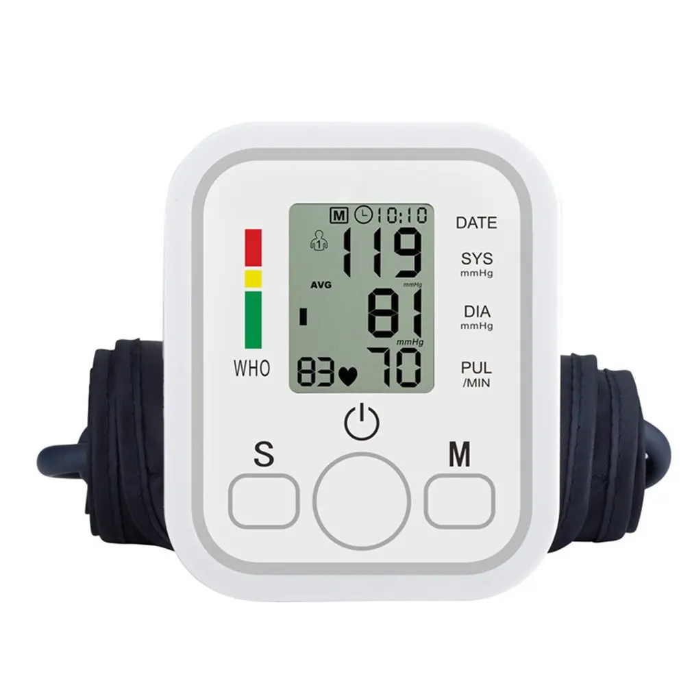Medical Digital Arm Blood Pressure Monitor BP Monitor Tensiometer Tonometer Automatic Sphygmomanometer Heart Rate Pulse Meter
Medical Digital Arm Blood Pressure Monitor BP Monitor Tensiometer Tonometer Automatic Sphygmomanometer Heart Rate Pulse Meter