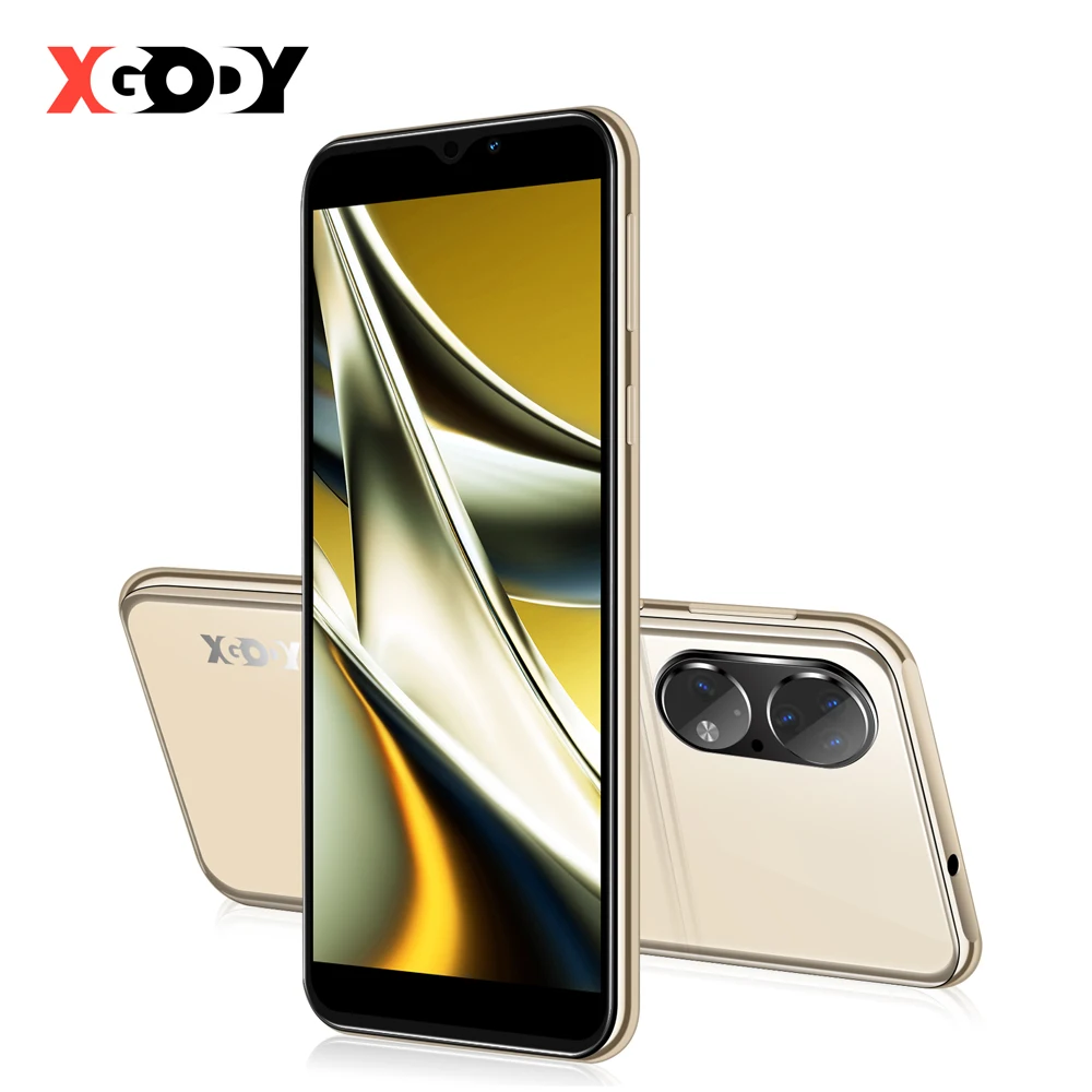 

XGODY 4G LTE Unlocked Smartphone Android 10 MTK6737 Quad Core 2GB RAM 32GB ROM Dual SIM 13MP Camera Face ID 6 Inch Cell Phone