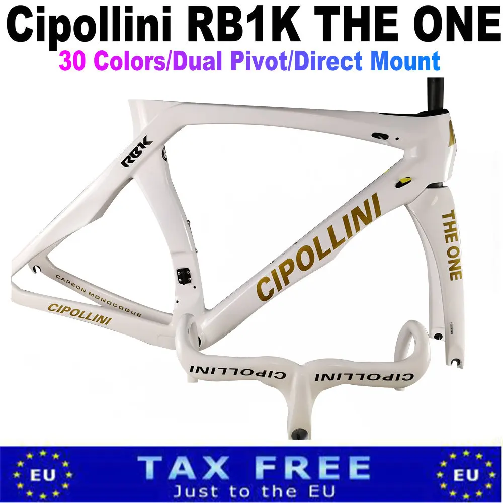 T1000 Cipollini RB1K ONE Gold Logo карбоновые шоссейные рамы и глянцевый белый руль Cipollini UPS DPD
T1000 Cipollini RB1K ONE Gold Logo карбоновые шоссейные рамы и глянцевый белый руль Cipollini UPS DPD