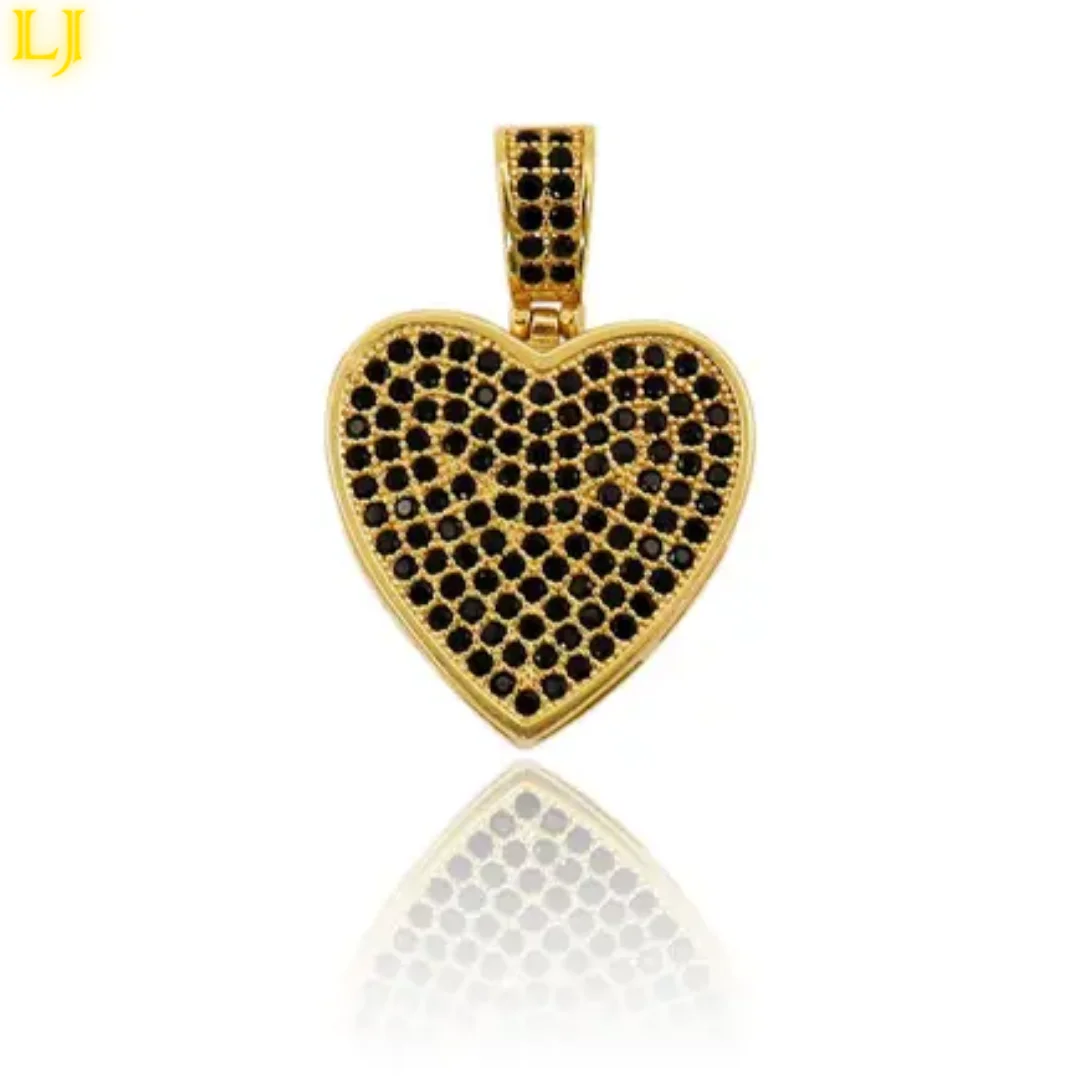 Heart Pendant with Old Coin Black Zircanias (Nordic Gold) Identical 18K gold with eternal warranty in color!
Heart Pendant with Old Coin Black Zircanias (Nordic Gold) Identical 18K gold with eternal warranty in color!