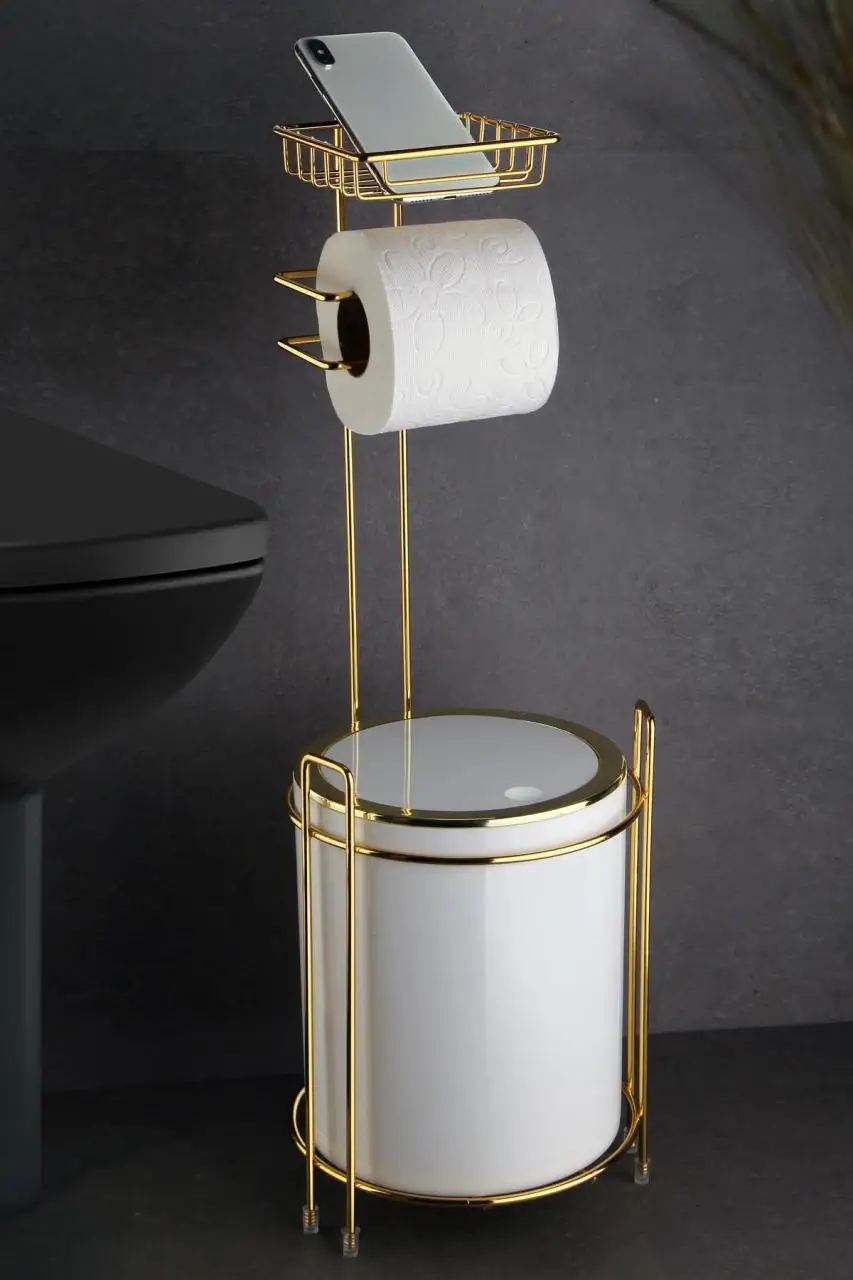 Stylish Bathroom Accessory Set WC Paper Holder Trash Can Set Telephone Holder Square Round Home and Bathroom Decoration Supplies
Stylish Bathroom Accessory Set WC Paper Holder Trash Can Set Telephone Holder Square Round Home and Bathroom Decoration Supplies
