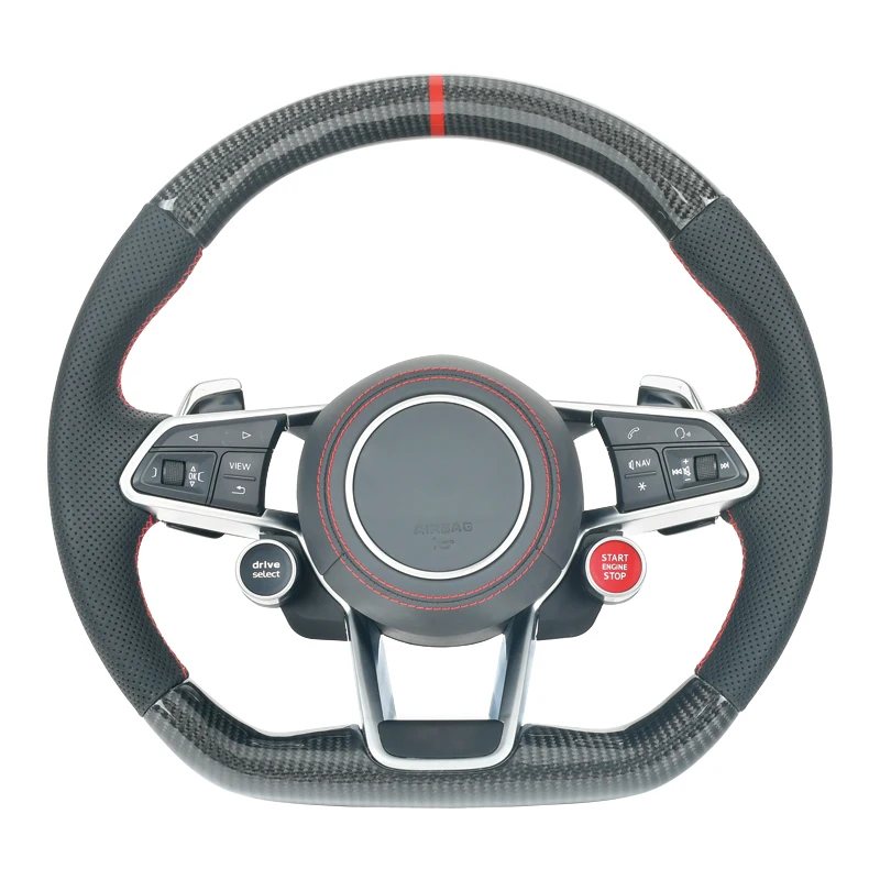 Start Button LED Customized Carbon Fiber Steering Wheel For Audi R8 TT TTS Carbon Fiber Steering Wheel 2016-2022 Model
Start Button LED Customized Carbon Fiber Steering Wheel For Audi R8 TT TTS Carbon Fiber Steering Wheel 2016-2022 Model