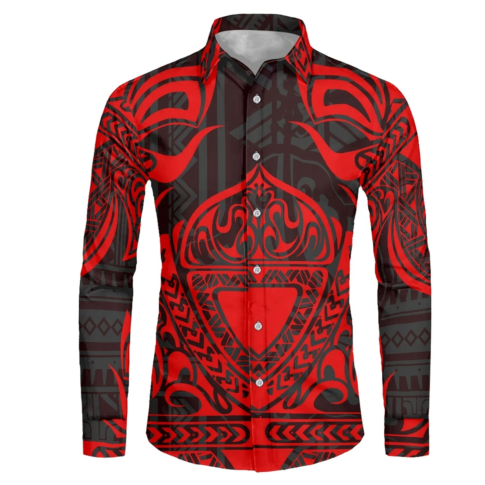 Polynesian Tribal Tongan Totem Tattoo Prints Long Sleeve Shirt Clothing Simple Slim Fit Casual Chemise Homme Formal
Polynesian Tribal Tongan Totem Tattoo Prints Long Sleeve Shirt Clothing Simple Slim Fit Casual Chemise Homme Formal