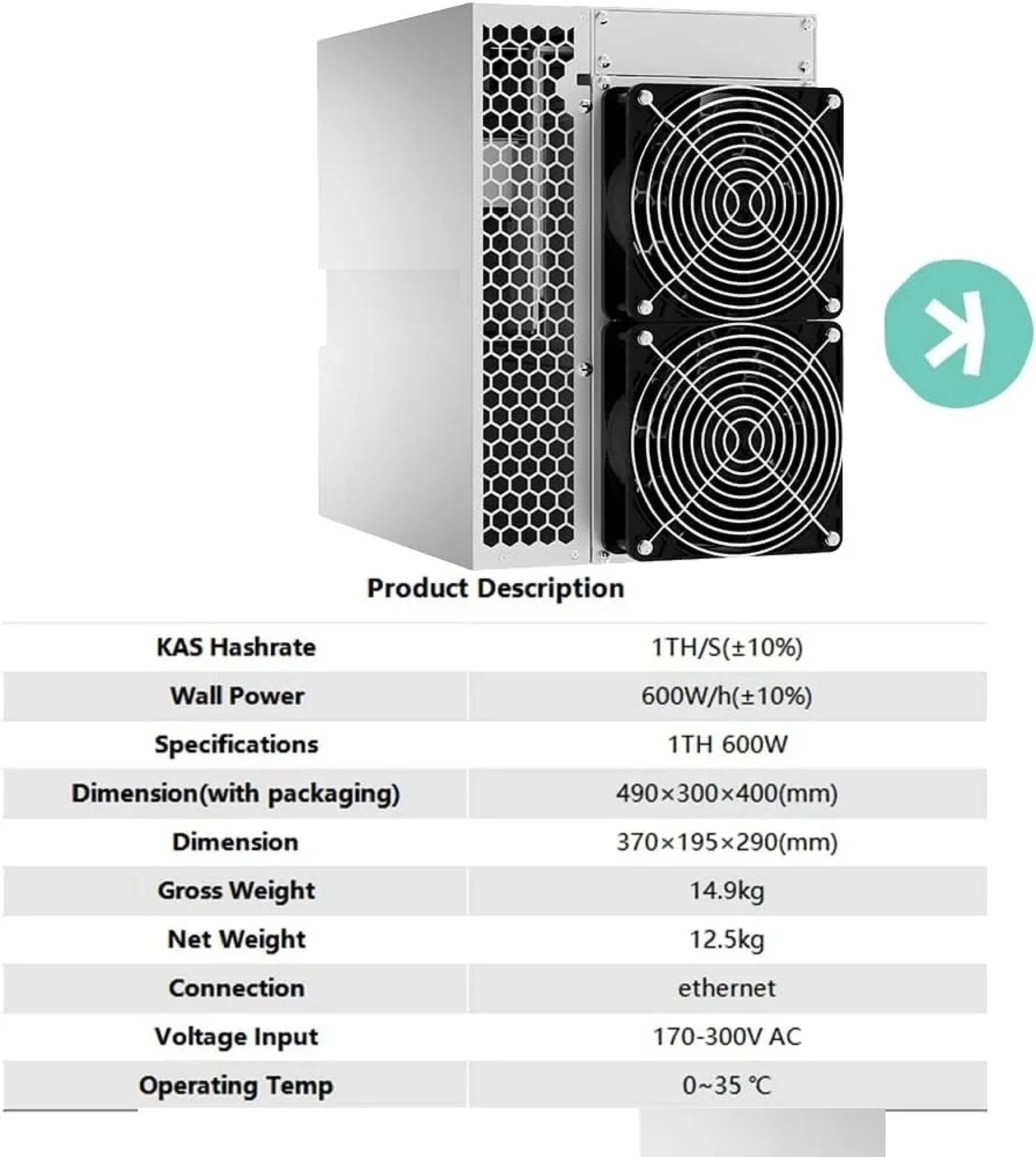 LATEST BEST ORIGINAL IceRiver KS1 KAS Asic Kaspa Miner 100GH With Original PSU Ready Stock Promo Prices
LATEST BEST ORIGINAL IceRiver KS1 KAS Asic Kaspa Miner 100GH With Original PSU Ready Stock Promo Prices