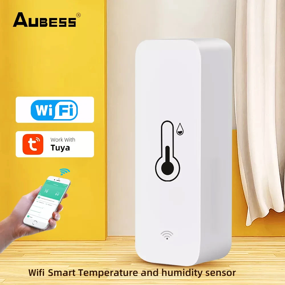 Датчик температуры Tuya Wi-Fi SmartlifeAPP датчик влажности и для умного дома работает с Alexa