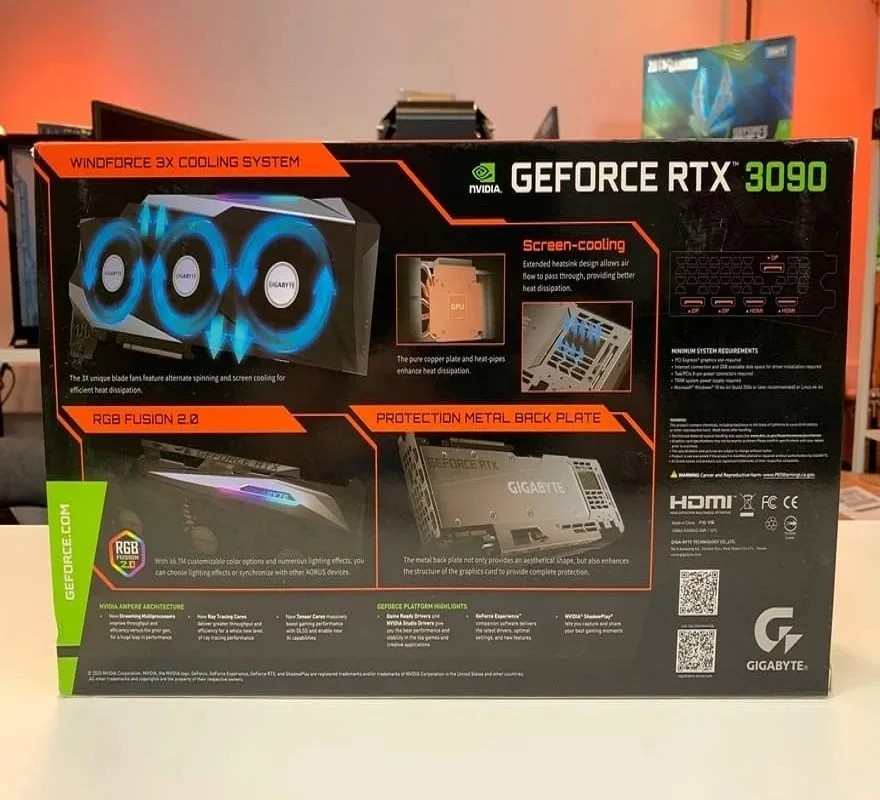 Большая промо-акция, купите 2 и получите 1 бесплатную видеокарту Gigabyte GeForce RTX 3090 Gaming OC 24G GDDR6X
Большая промо-акция, купите 2 и получите 1 бесплатную видеокарту Gigabyte GeForce RTX 3090 Gaming OC 24G GDDR6X