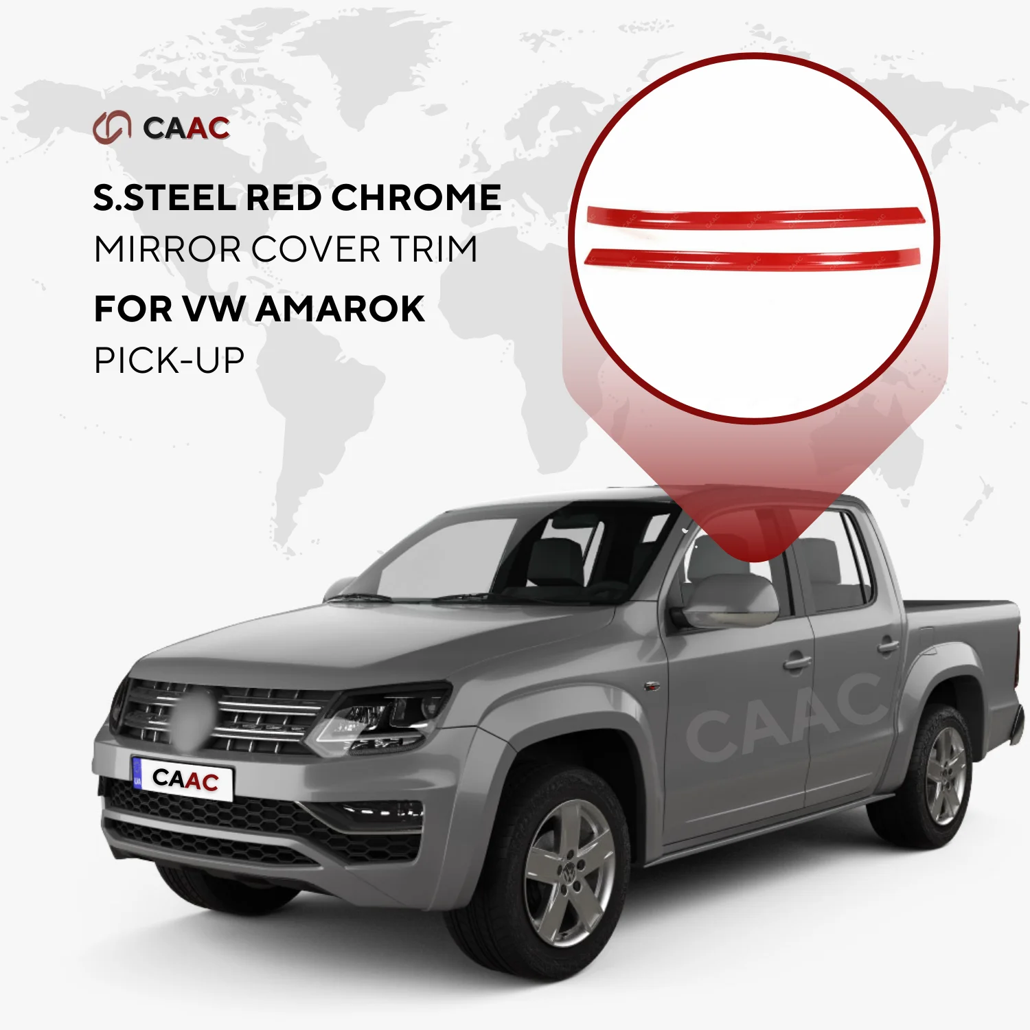 For VW Amarok PICK-UP 2010-2015 Stainless Steel Red Chrome Side Mirror Trim 2 Pcs Different Design New Model Feature Accessory
For VW Amarok PICK-UP 2010-2015 Stainless Steel Red Chrome Side Mirror Trim 2 Pcs Different Design New Model Feature Accessory