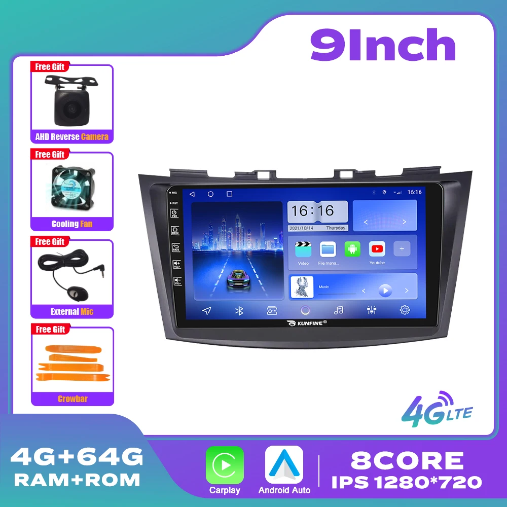 Автомобильный радиоприемник для Suzuki SWIFT 2010-2016 2Din Android, восьмиядерный автомобильный стерео DVD, GPS-навигатор, плеер, мультимедиа, Android, авто Carplay
Автомобильный радиоприемник для Suzuki SWIFT 2010-2016 2Din Android, восьмиядерный автомобильный стерео DVD, GPS-навигатор, плеер, мультимедиа, Android, авто Carplay