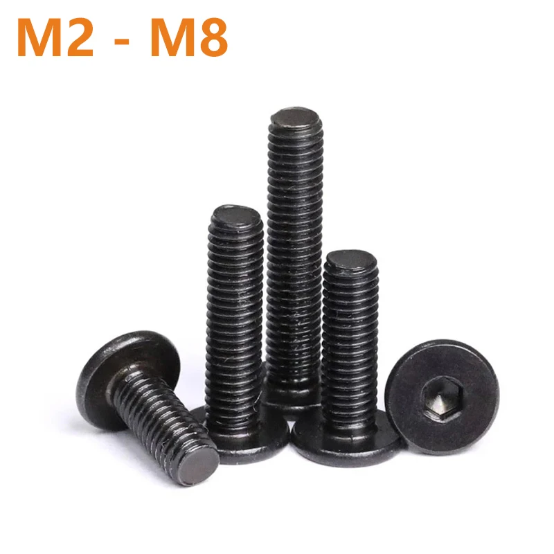 50PCS M2 M2.5 M3 M4 M5 M6 Black 304 Stainless Steel Hex Screw Hexagon Socket Ultra Thin Flat Wafer Head Screws Bolt for Laptop
50PCS M2 M2.5 M3 M4 M5 M6 Black 304 Stainless Steel Hex Screw Hexagon Socket Ultra Thin Flat Wafer Head Screws Bolt for Laptop