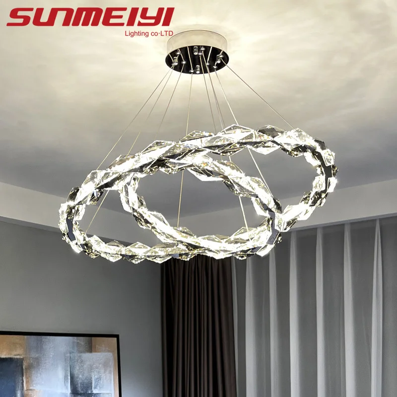 Luxury K9 Crystal Chandelier Modern LED Light Ring Headlight For Hotel Living Dining Room Kitchen Bedroom Stairway Hanging Light
Luxury K9 Crystal Chandelier Modern LED Light Ring Headlight For Hotel Living Dining Room Kitchen Bedroom Stairway Hanging Light