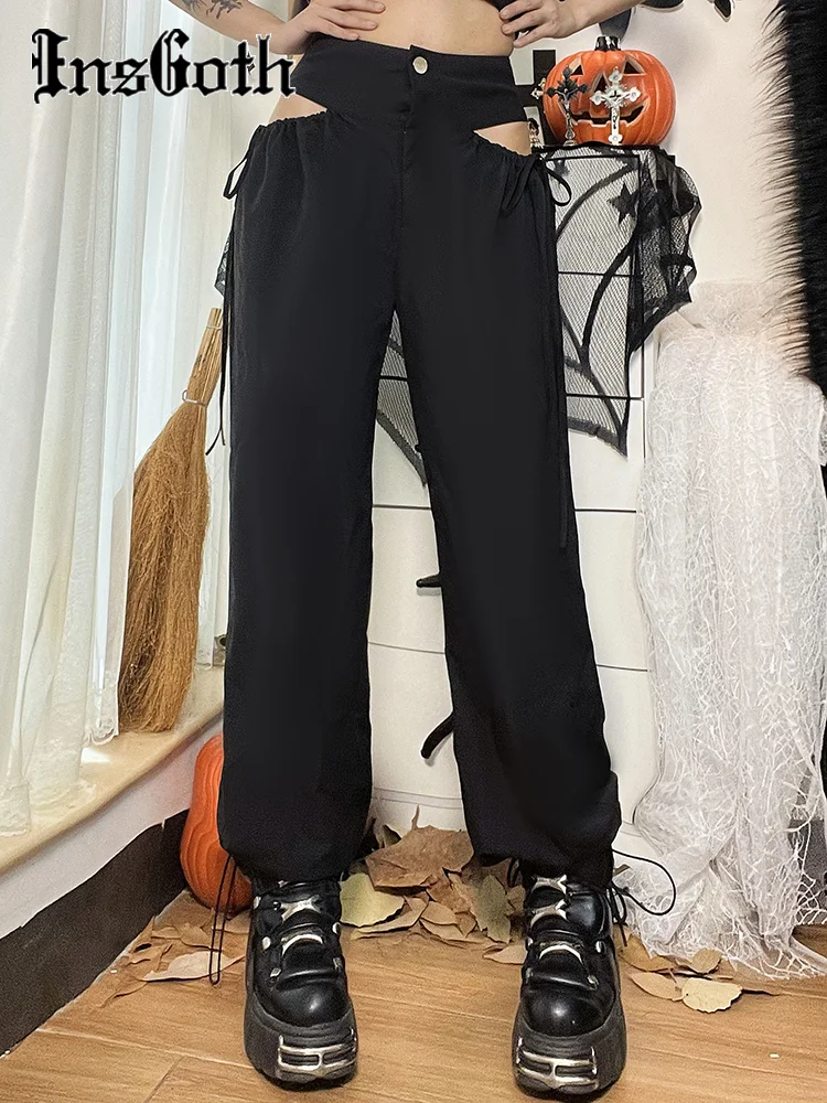InsGoth Cutout Side Pants Gothic Black Y2K Fairy Grunge Sexy Woman High Street Punk Sweatpants Harajuku Vintage Fashion Hippie
InsGoth Cutout Side Pants Gothic Black Y2K Fairy Grunge Sexy Woman High Street Punk Sweatpants Harajuku Vintage Fashion Hippie